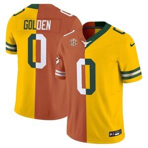 Mens Youths Kids Matthew Golden Vapor Stitched Jersey Orange Yellow